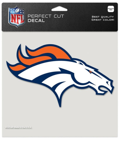 Denver Broncos NFL Wincraft – 8” x 8” Perfect Cut Decal