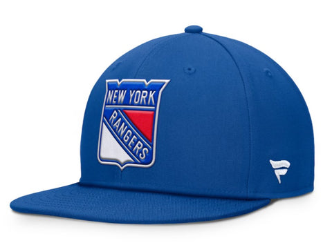 New York Rangers NHL Fanatics - Core Primary Logo Snapback Cap