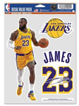 Los Angeles Lakers NBA Lebron James WinCraft – 3 Sticker Fan Pack