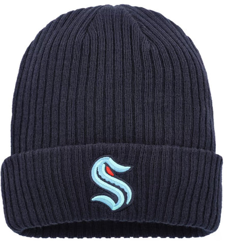 Seattle Kraken NHL Fanatics - Logo Cuffed Knit Beanie