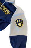 Milwaukee Brewers MLB Majestic - Colour Block Pullover Hoodie