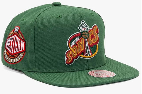 Seattle Supersonics NBA Mitchell & Ness - Conference Patch Snapback Cap