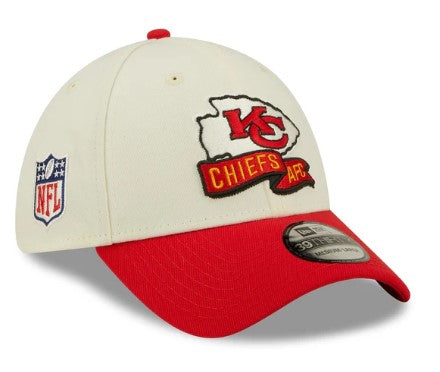 Kansas City Chiefs NFL New Era - Sideline 39THIRTY 2-Tone Flex Cap