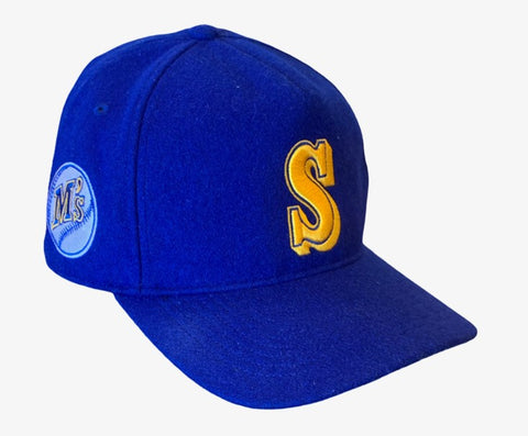 Seattle Mariners MLB ’47 Brand – Woolly Cooperstown Collection Snapback Cap