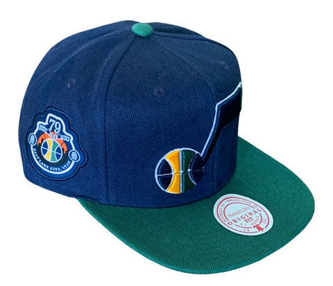 Utah Jazz NBA Mitchell &amp; Ness - Classics Team Two-Tone Snapback