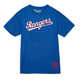 Texas Rangers MLB Mitchell and Ness - Wordmark T-Shirt