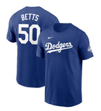 Los Angeles Dodgers MLB Nike - Mookie Betts World Series Champions T-Shirt
