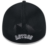 Houston Astros MLB New Era - 39THIRTY Black Neo Mesh Flexfit Cap