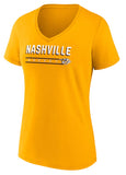 Nashville Predators NHL Fanatics - Women's Headliner V-Neck T-Shirt