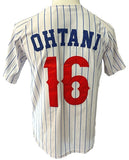 Shohei Ohtani #16 - Team Japan Baseball Jersey – Blue Pinstripe