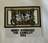 The Sandlot Benny 'The Jet' Rodriguez Baseball Jersey - White