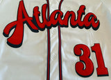 Atlanta Black Crackers Negro League - Full Button Front White Jersey