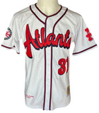 Atlanta Black Crackers Negro League - Full Button Front White Jersey
