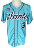 Atlanta Black Crackers Negro League - Full Button Front Sky Blue Jersey