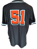 Miami Giants Negro League - Full Button Front Black Jersey