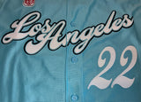 Los Angeles White Sox Negro League - Full Button Front Sky Blue Jersey