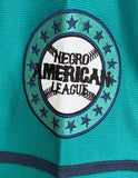 Charlotte Black Hornets Negro League - Full Button Front Teal Jersey