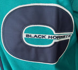 Charlotte Black Hornets Negro League - Full Button Front Teal Jersey