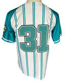 Charlotte Black Hornets Negro League - Full Button Front White Jersey