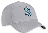 Seattle Kraken NHL Fanatics - Core Primary Logo Flex Cap Grey