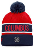 Columbus Blue Jackets NHL Fanatics - AP Cuffed Knit Beanie with Pom