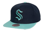 Seattle Kraken NHL Mitchell & Ness Core Team Ground 2.0 Snapback Cap