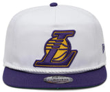 Los Angeles Lakers NBA New Era - White Purple Golfer Snapback Cap