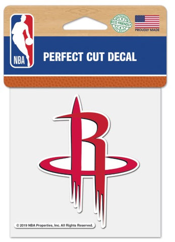 Houston Rockets NBA Wincraft – 4” x 4” Perfect Cut Decal