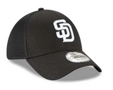 San Diego Padres MLB New Era - 39THIRTY Black Neo Mesh Flexfit Cap