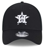 Houston Astros MLB New Era - 39THIRTY Black Neo Mesh Flexfit Cap
