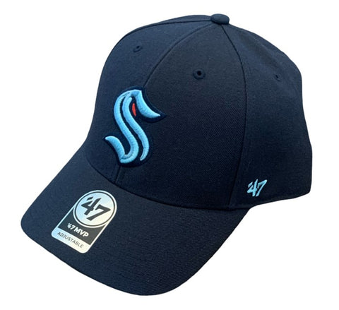 Seattle Kraken NHL ’47 Brand – MVP Primary Logo With Side Patch Cap