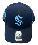 Seattle Kraken NHL ’47 Brand – MVP Primary Logo With Side Patch Cap