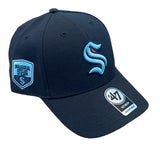 Seattle Kraken NHL ’47 Brand – MVP Primary Logo With Side Patch Cap