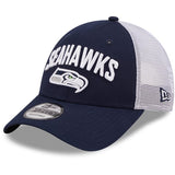 Seattle Seahawks NFL New Era - Team Title Trucker 9FORTY Snapback Cap