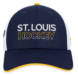 St. Louis Blues NHL Fanatics - Authentic Pro Rink Trucker Adjustable Cap