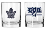 Toronto Maple Leafs NHL Logo Brands - Letterman 14oz. Rocks Glass