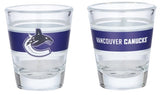 Vancouver Canucks NHL Logo Brands - 2oz. Stripe Shot Glass