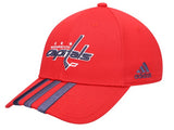 Washington Capitals NHL adidas - Locker Room 3 Stripe Adjustable Cap