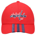 Washington Capitals NHL adidas - Locker Room 3 Stripe Adjustable Cap
