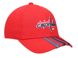 Washington Capitals NHL adidas - Locker Room 3 Stripe Adjustable Cap