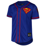 Superman Full-Button Baseball Jersey