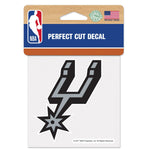 San Antonio Spurs NBA WinCraft - 4" x 4" Perfect Cut Decal