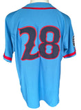 St. Louis Stars Negro League - Full Button Front Blue Jersey