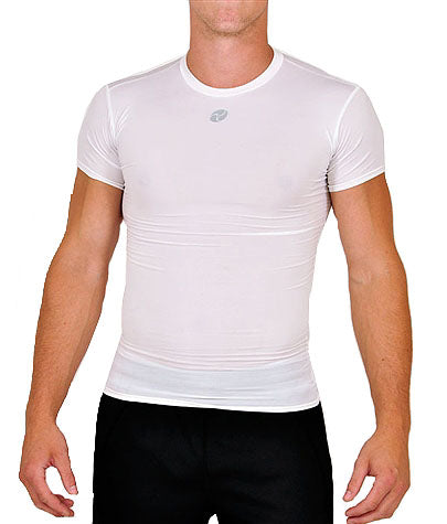 Firstar - Full Compression Short Sleeve Top - White