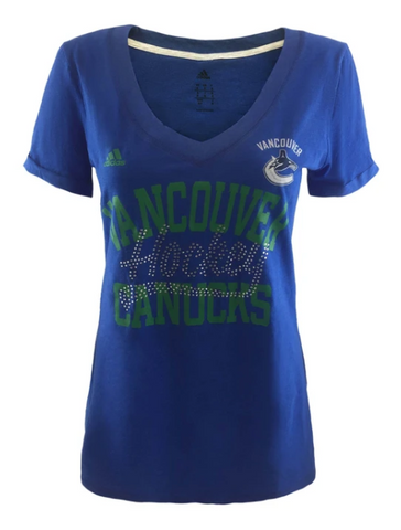 Vancouver Canucks NHL adidas - Women's Middle Shine T Shirt