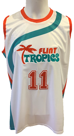 Flint Tropics #11 Ed Monix – White Jersey