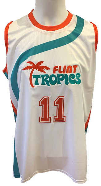 Mens Flint Tropics Semi Pro Movie Jersey 11 Flint Tropics 7 Coffee Black 33  Moon