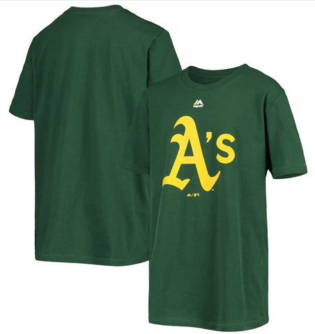 Oakland Athletics MLB Majestic - Large Logo T-Shirt