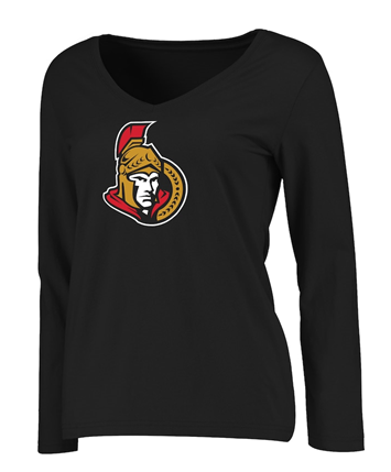 Ottawa Senators NHL Fanatics - Women's Primary Logo Long Sleeve T-Shirt