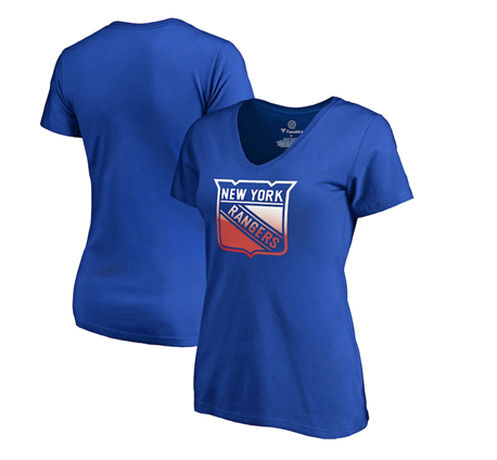 New York Rangers NHL Fanatics - Women's Plus Size Gradient Logo T-Shirt